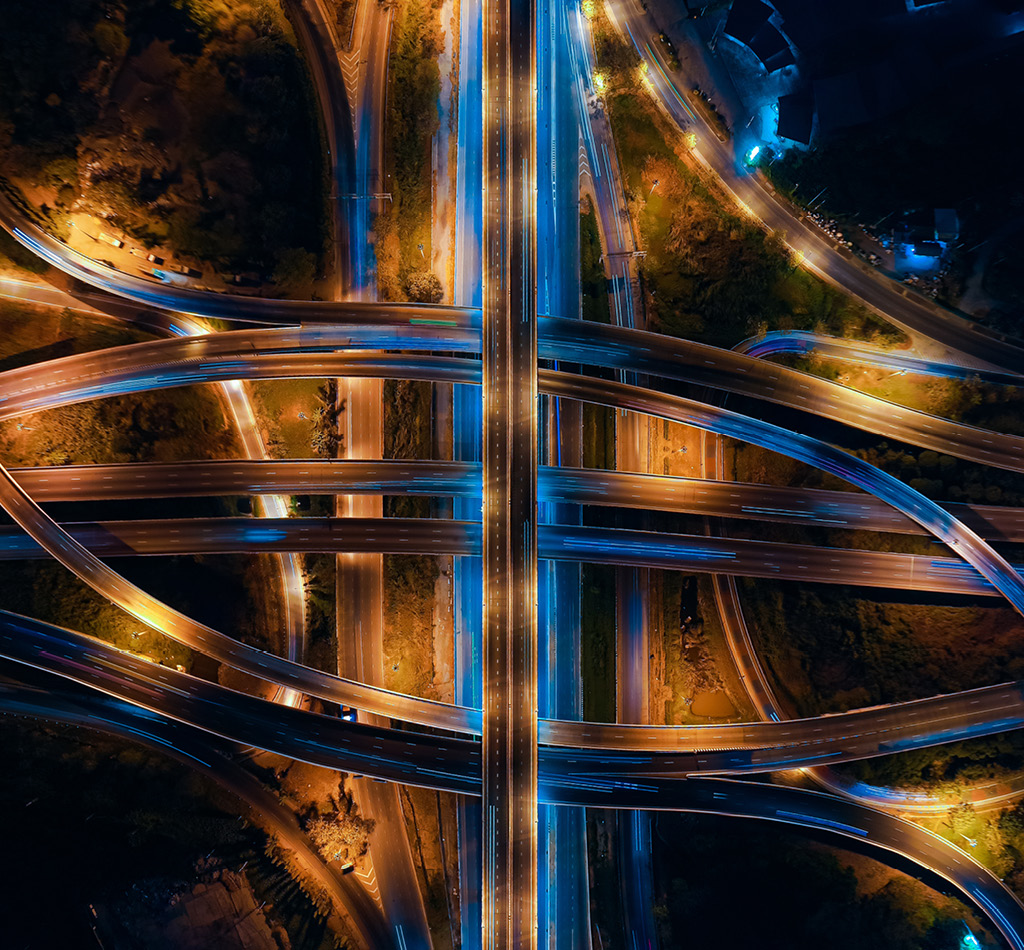 A bird's eye view of Thailand's vital expressway network.